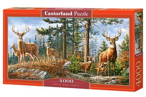 Obrazek Puzzle 4000 Królewska rodzina jeleni C-400317-2