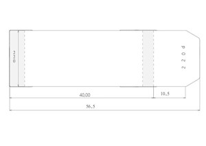 Bild von Okładka regulowana 220x580mm (50szt)