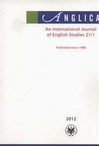 Bild von Anglica An International Journal of English Studies 21/1 2012