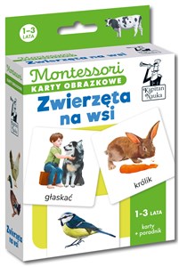 Obrazek Montessori Karty obrazkowe Zwierzęta na wsi (1-3 lata) Kapitan Nauka