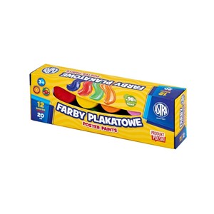 Bild von Farby plakatowe Astra 12 kolorów