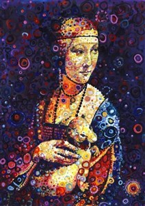 Obrazek Puzzle 1500 Dama z łasiczką, Sally Rich