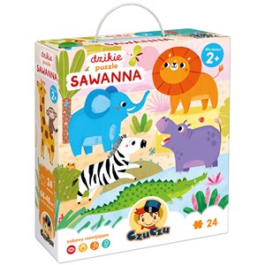 Bild von CzuCzu Dzikie puzzle Sawanna 2+