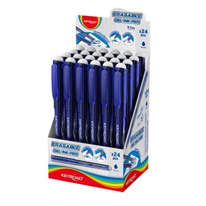 Obrazek Długopis wymazywalny 0,7mm niebieski (24szt)