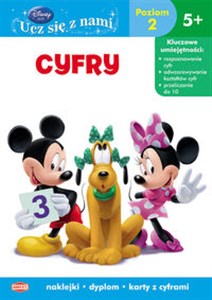 Obrazek Disney Ucz się z nami Cyfry Poziom 2 UDB-3 Klub Przyjaciół Myszki Miki 5+