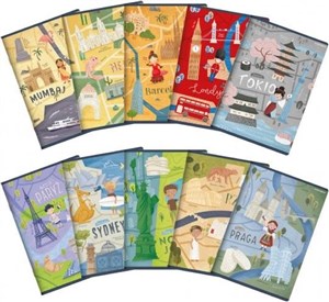 Bild von Zeszyt A5/16K kratka Cities (20szt)