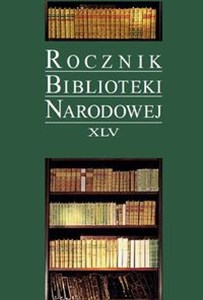 Obrazek Rocznik Biblioteki Narodowej XLV