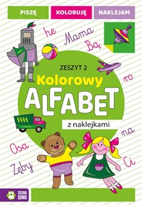 Bild von Kolorowy alfabet z naklejkami Zeszyt 2