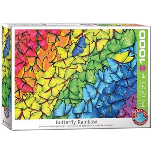 Bild von Puzzle 1000 Tęcza pełna motyli