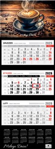 Bild von Kalendarz 2026 trójdzielny premium Kawa KT2 V83