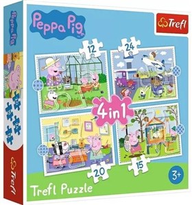 Bild von Puzzle 4w1 Wspomnienia z wakacji Peppa Pig