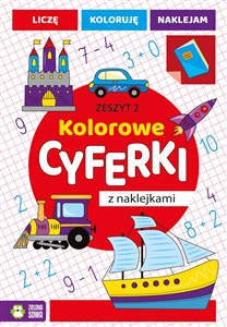 Obrazek Kolorowe cyferki z naklejkami Zeszyt 2