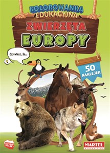 Bild von Zwierzęta Europy z naklejkami. Kolorowanka edu