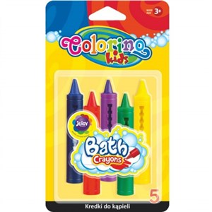 Obrazek Kredki do kąpieli 5 kolorów Colorino Kids
