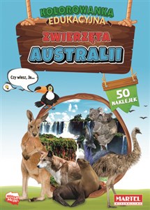 Bild von Zwierzęta Australii z naklejkami. Kolorowanka edu