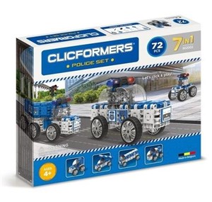 Obrazek Clicformers Policja 72 elementy