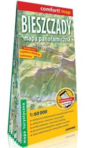 Obrazek Bieszczady Mapa panoramiczna laminowana mapa turystyczna 1:60 000