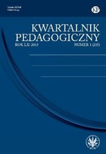 Obrazek Kwartalnik Pedagogiczny 1/2015