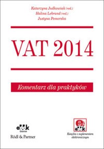 Obrazek VAT 2014 Komentarz dla praktyków z suplementem elektronicznym