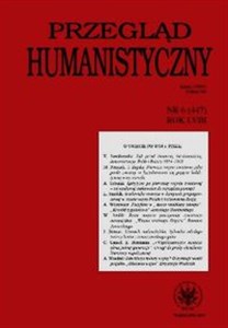 Obrazek Przegląd Humanistyczny 6/2014