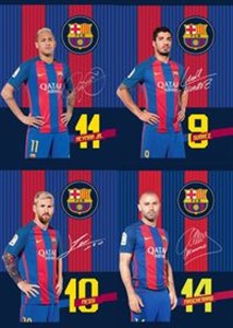 Bild von Zeszyt A5 w kratkę 32 kartki FC Barcelona 10 sztuk mix