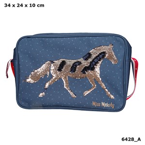 Obrazek TORBA NA RAMIĘ MISS MELODY NIEBIESKA 6428A