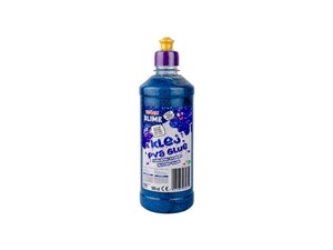 Bild von Klej brokatowy niebieski PVA 500ml TUBAN
