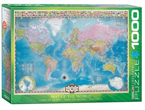 Bild von Puzzle 1000 Mapa Świata