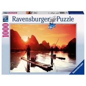 Obrazek Puzzle 1000 Rybacy w zachodzącym słońcu