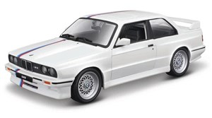 Bild von BBURAGO MODEL BMW M3 (E30) 1988 WHITE W/ STRIPE 1:24