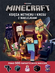 Obrazek Minecraft Księga Netheru i Kresu z naklejkami