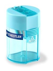 Bild von Temperówka podwójna z pojemnikiem cyan