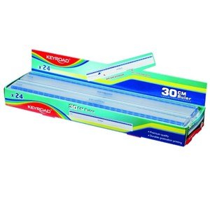 Bild von Linijka 30cm plastikowa transparentna (24szt)