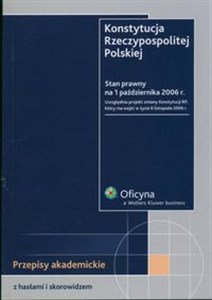 Obrazek Konstytucja Rzeczypospolitej Polskiej Stam prawny: 1.10.2006