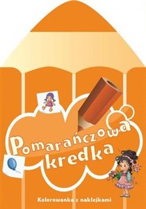 Bild von Pomarańczowa kredka Kolorowanka z naklejkami
