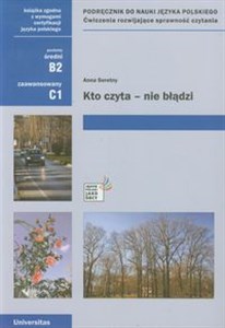 Bild von Kto czyta nie błądzi Podręcznik do nauki języka polskiego poziom średni i zaawansowany Ćwiczenia rozwijające sprawność czytania