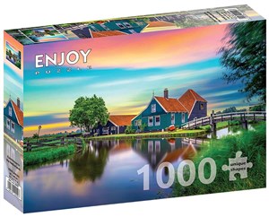 Bild von Puzzle 1000 Wiejski dom w Niderlandach
