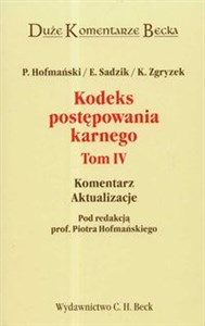 Bild von Kodeks postępowania karnego Tom 4 Komentarz Aktualizacje