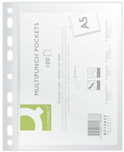 Obrazek Koszulka na dokumenty A5 100 sztuk krystaliczna