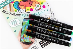 Obrazek Promarkery alkoholowe Rawmark Basic UNIVERSA 36 kolorów  + kolorowanka AR Rawmark 5połączona z aplikacją na telefon