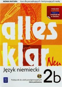 Obrazek Alles klar Neu 2B Podręcznik Zakres podstawowy + CD Szkoła ponadgimnazjalna