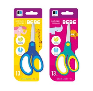 Obrazek Nożyczki szkolne 13cm B&B Kids mix
