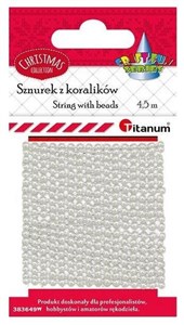 Bild von Koraliki na sznurku 3mmx4,5m białe