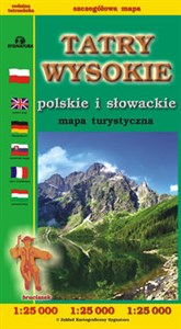 Obrazek Tatry Wysokie polskie i słowackie mapa turystyczna 1:25 000