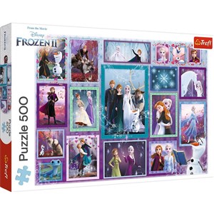 Obrazek Puzzle 500 Magiczna galeria Frozen 2