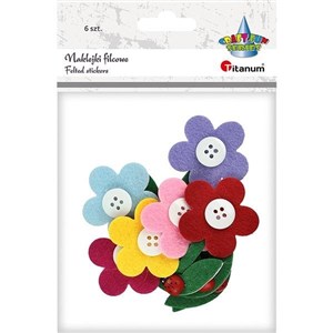 Bild von Naklejki filcowe 3D kwiaty 6szt