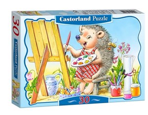 Obrazek 30x PUZZLE KARTONOWE JEŻYK WIEK 4+