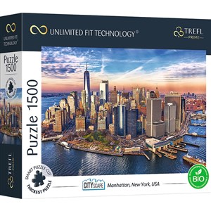 Obrazek Trefl Puzzle 1500 UFT - Cityscape: Manhattan, New York, USA 26189