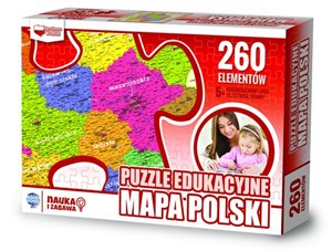 Obrazek Puzzle 260 Edukacyjne mapa polski