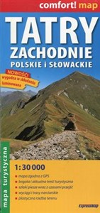 Obrazek Tatry Zachodnie polskie i słowackie mapa turystyczna 1:30 000